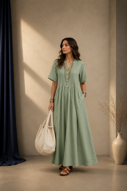 Robe Longue Élégance Naturelle