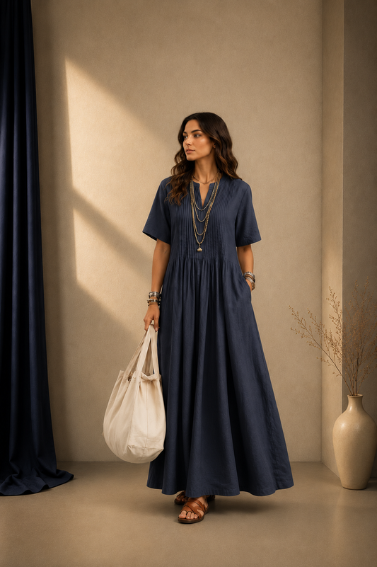 Robe Longue Élégance Naturelle