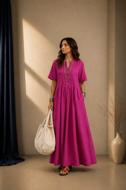 Robe Longue Élégance Naturelle